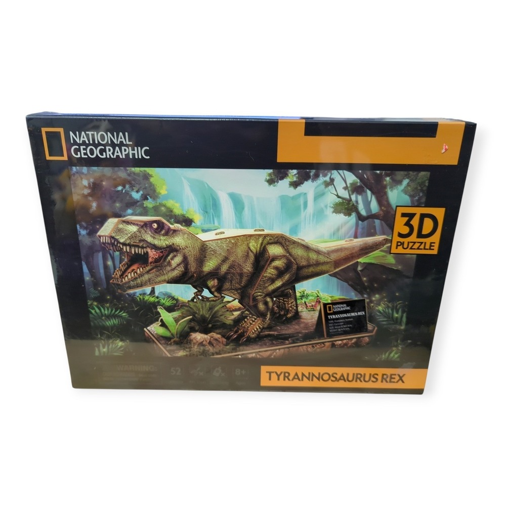 National Geographic Tyrannosaurus Rex 3D Puzzle Prehistoric Animal Building Toy